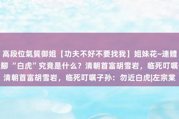 高段位氣質御姐【功夫不好不要找我】姐妹花~連體絲襪~大奶晃動~絲襪騷腳 “白虎”究竟是什么？清朝首富胡雪岩，临死叮嘱子孙：勿近白虎|左宗棠