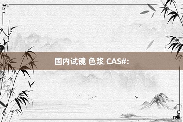国内试镜 色浆 CAS#: