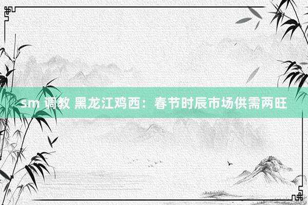 sm 调教 黑龙江鸡西：春节时辰市场供需两旺