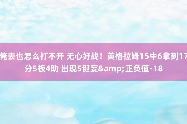 俺去也怎么打不开 无心好战！英格拉姆15中6拿到17分5板4助 出现5诞妄&正负值-18